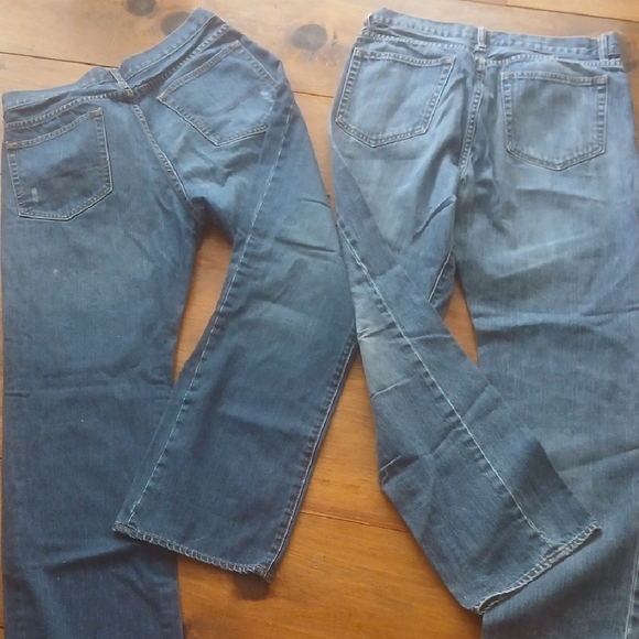 J. Crew Blue Bootcut Jeans Classic Style Two Pair 34X30 - Picture 8 of 10